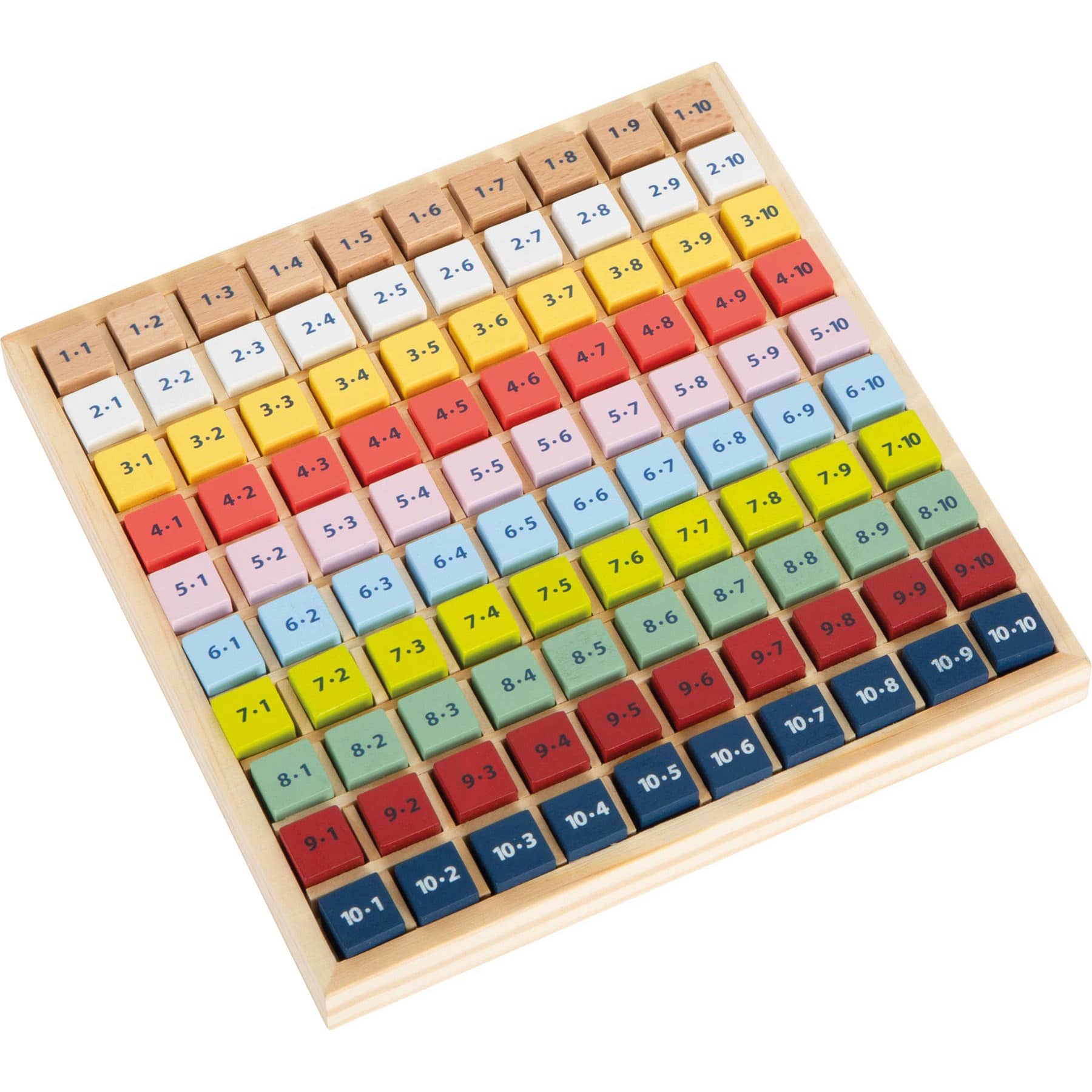 1×1 Rechenbrett aus Holz - Multiplikation spielerisch lernen - lyllevenn