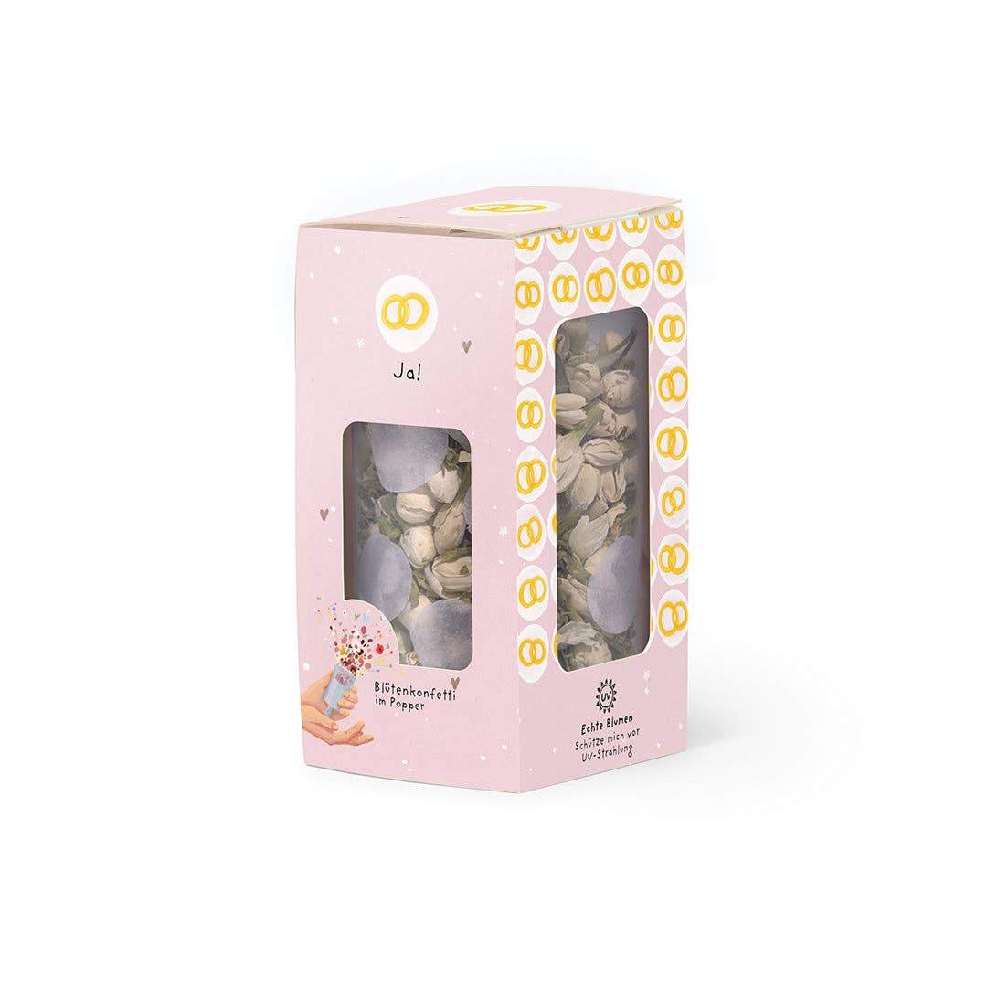 Blütenkonfetti Popper Hochzeit - Ja!