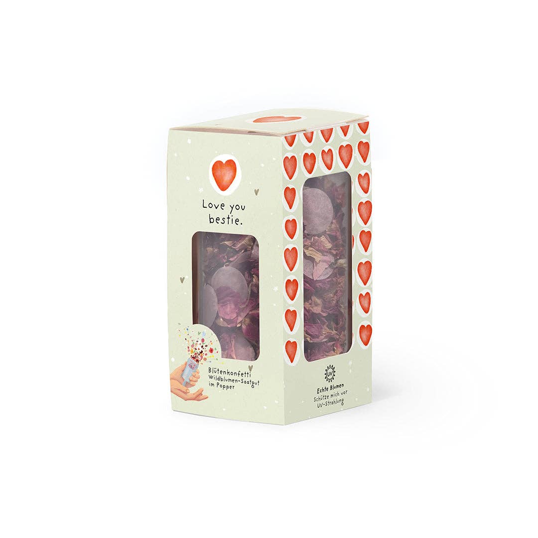 Blütenkonfetti Popper - Love You Bestie
