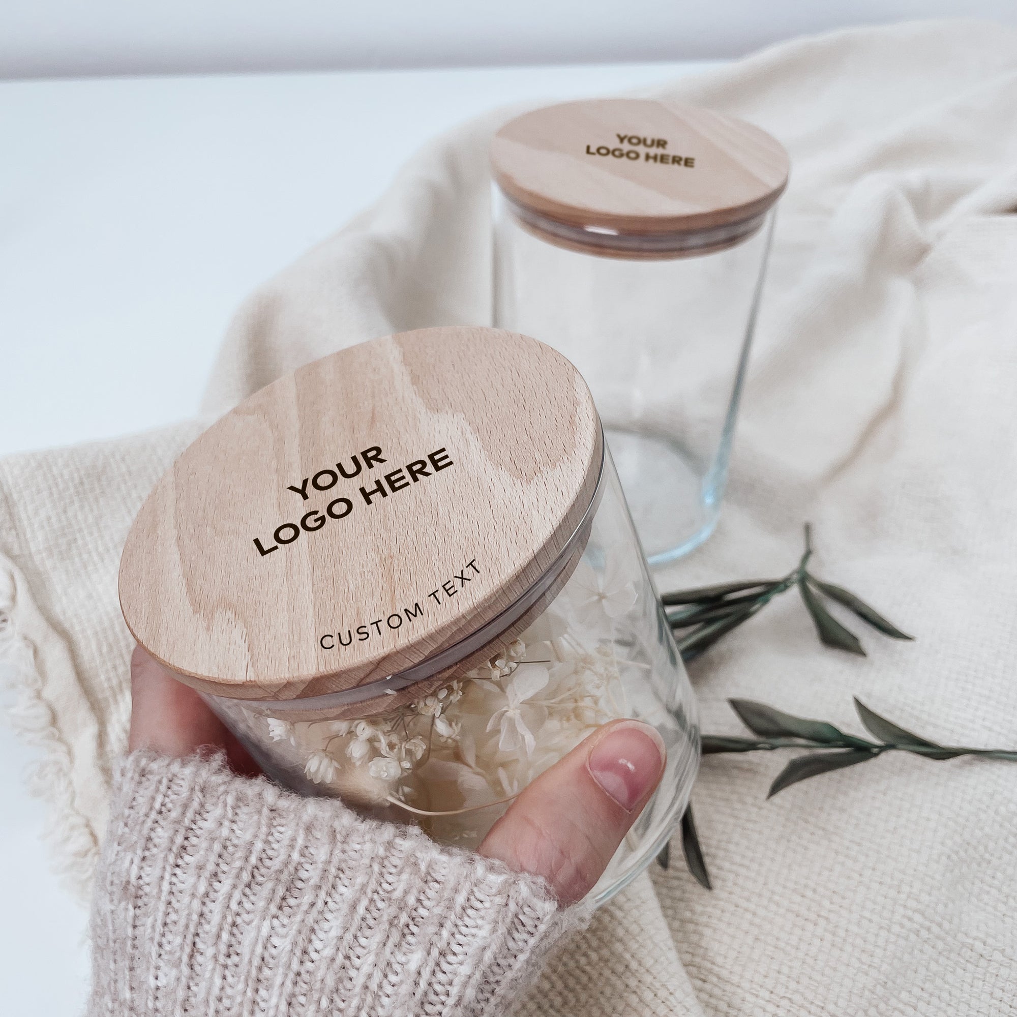 Personalisiertes Vorratsglas - Firmengeschenk