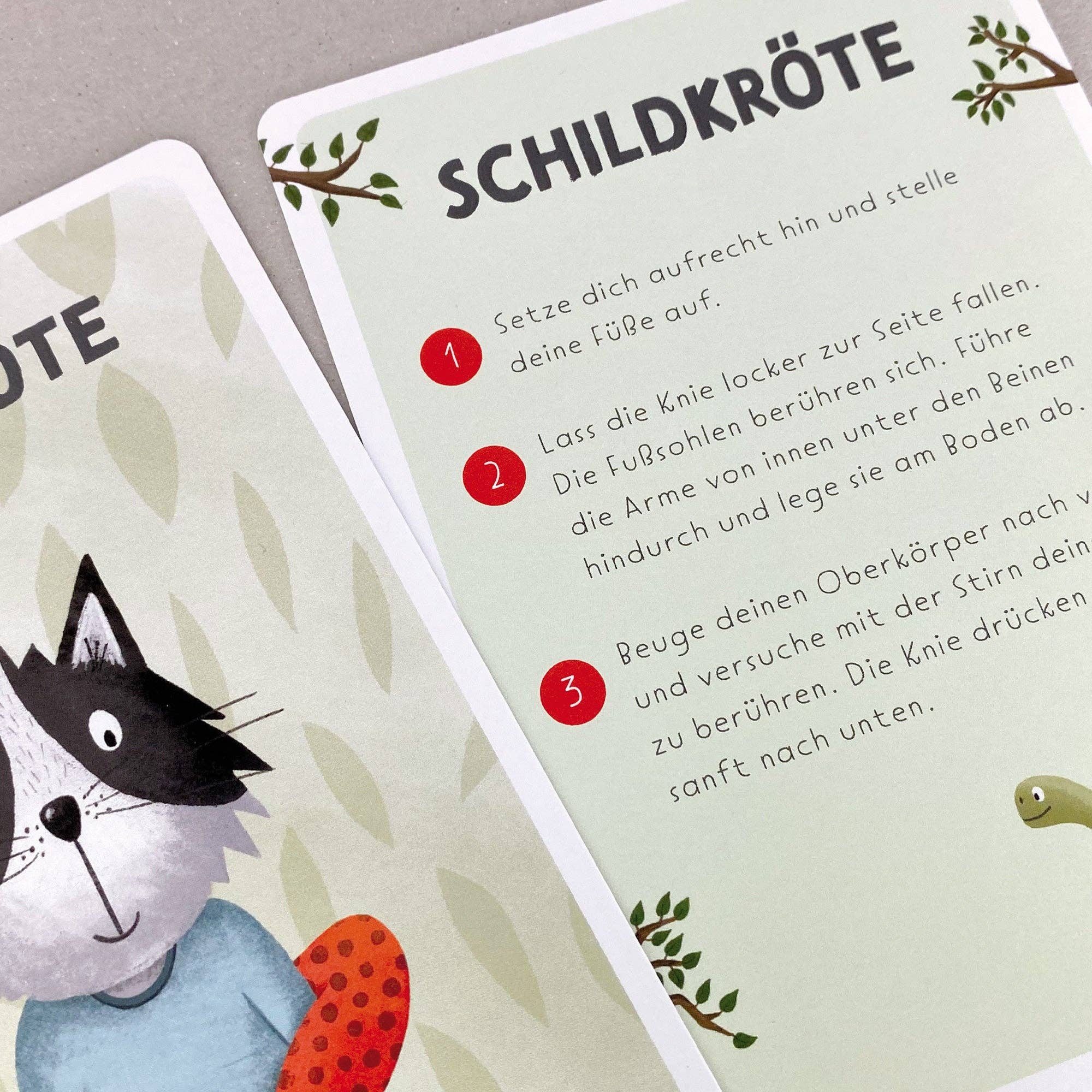 Kinderyoga, Kartenset mit Katzen – Bewegung & Entspannung mit Spaß