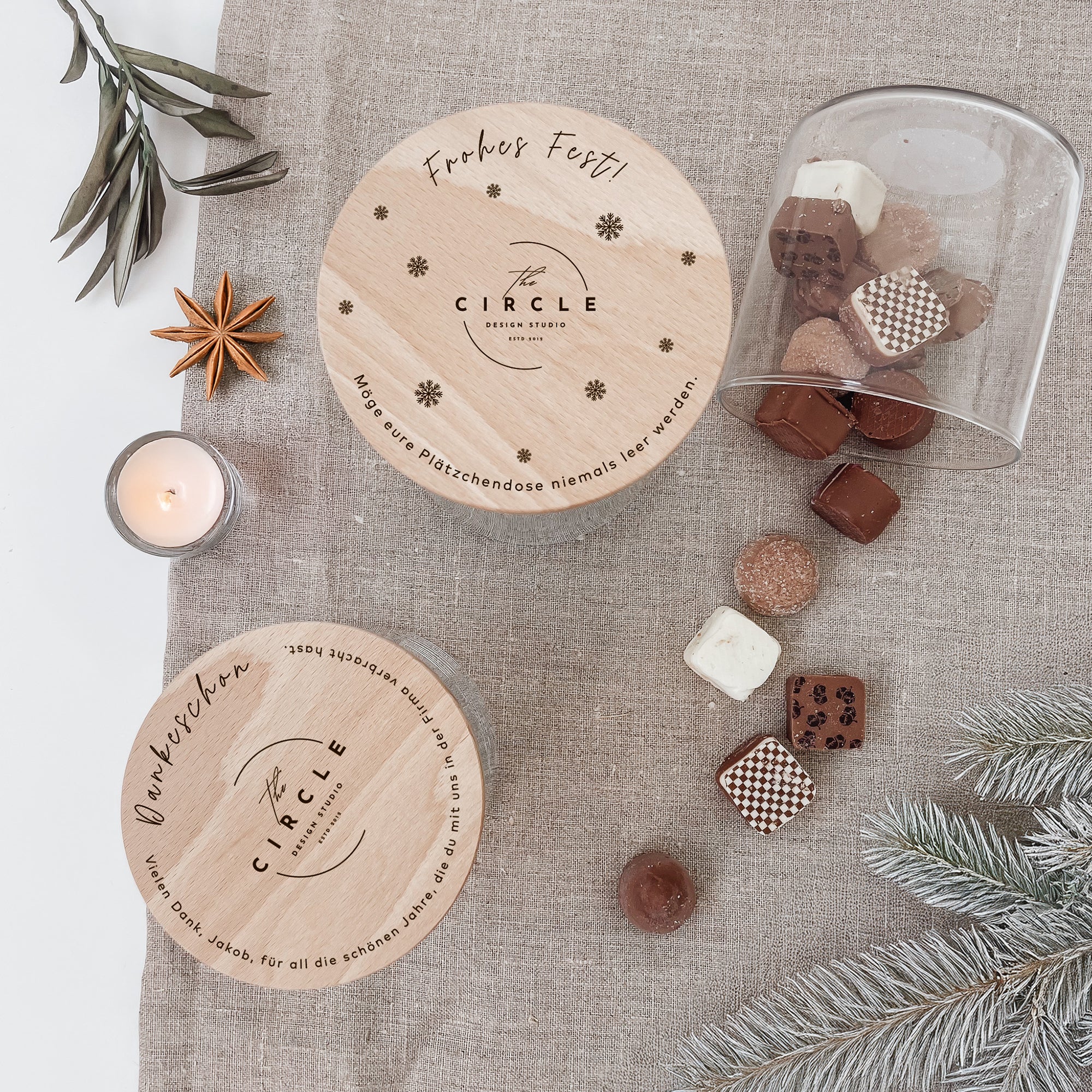 Personalisiertes Vorratsglas - Firmengeschenk