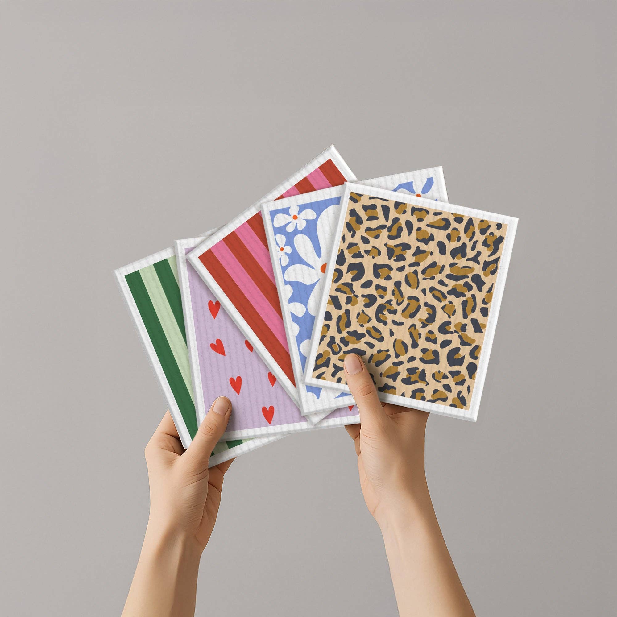 Schwammtuch, trendiges Leoparden-Muster – Nr. 9