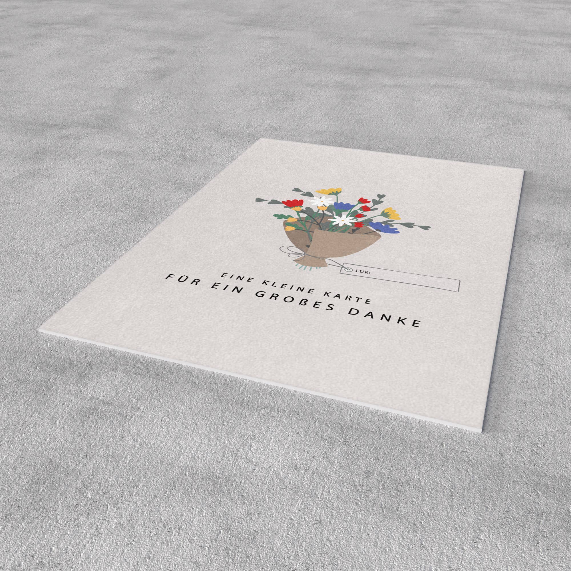 Postkarte - „Ein großes Danke“