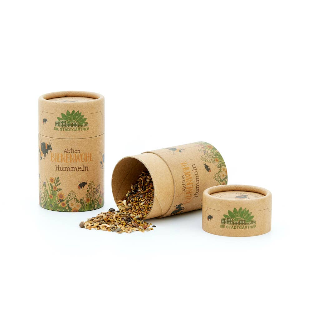 Wildblumenwiese für Hummeln – Blühende Saatgut Dose
