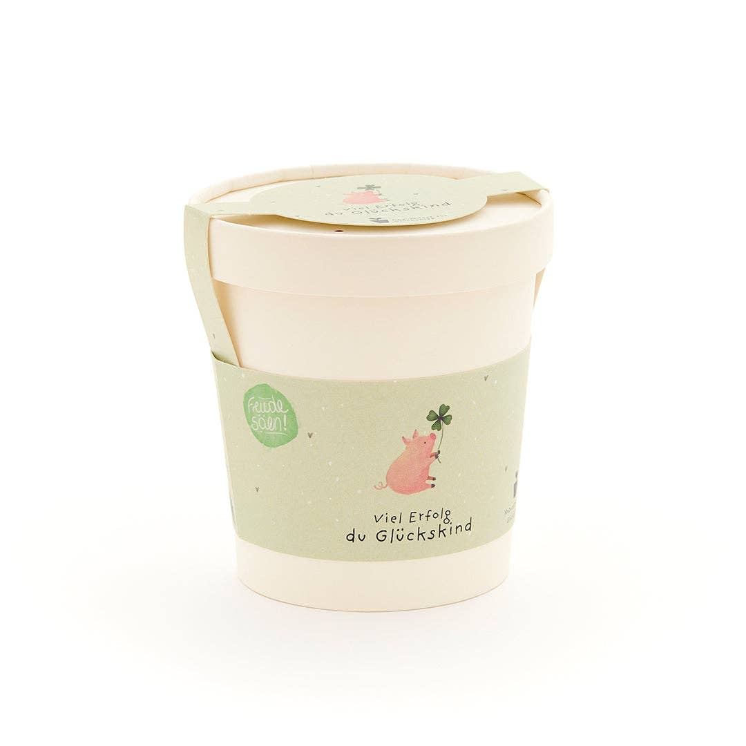 Anzuchtset Glücksklee „Viel Erfolg, du Glückskind“