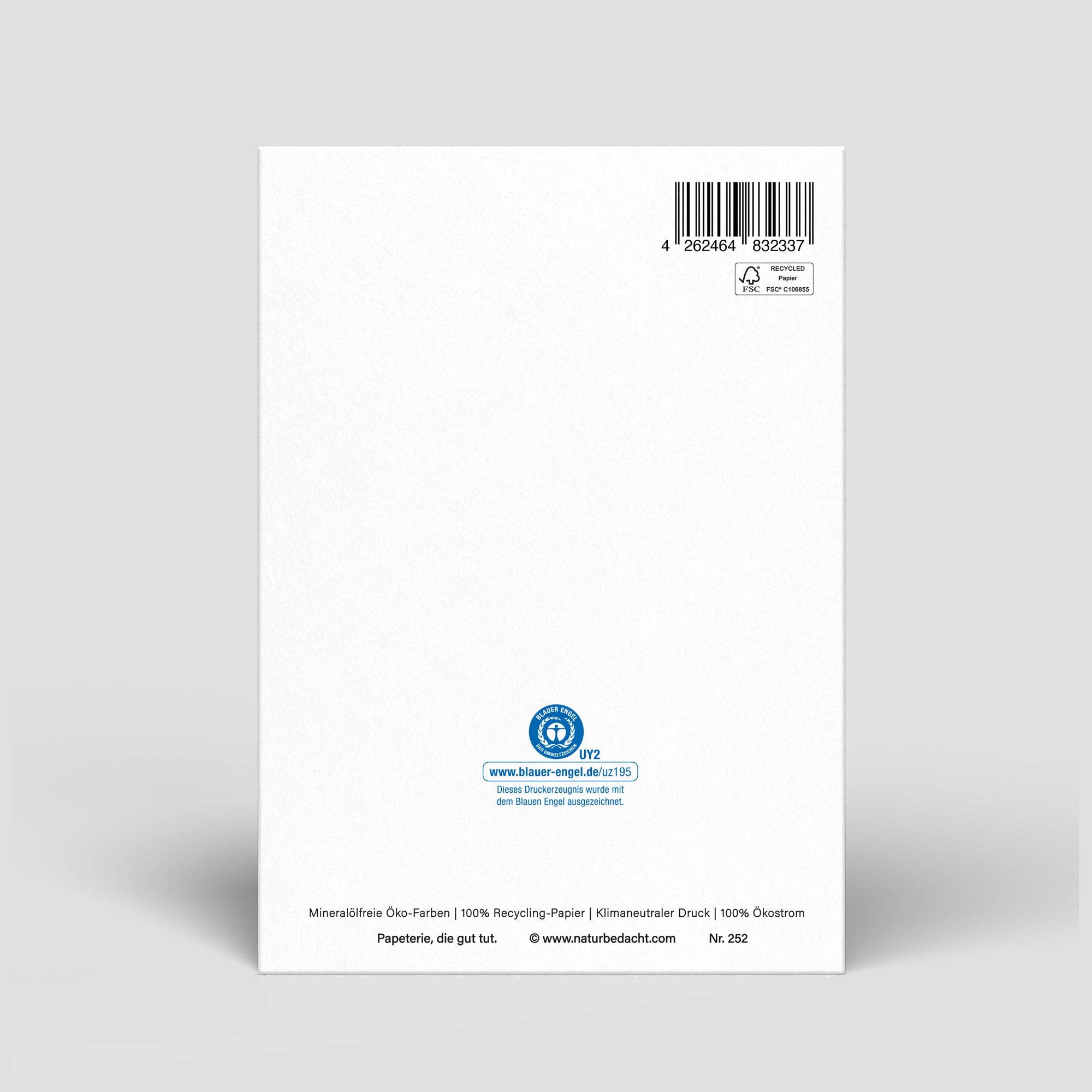 Trauerkarte „Herzliches Beileid“ – Klappkarte mit Umschlag | Nachhaltig