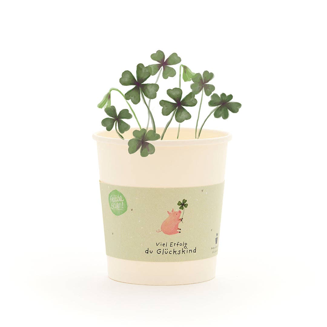 Anzuchtset Glücksklee „Viel Erfolg, du Glückskind“