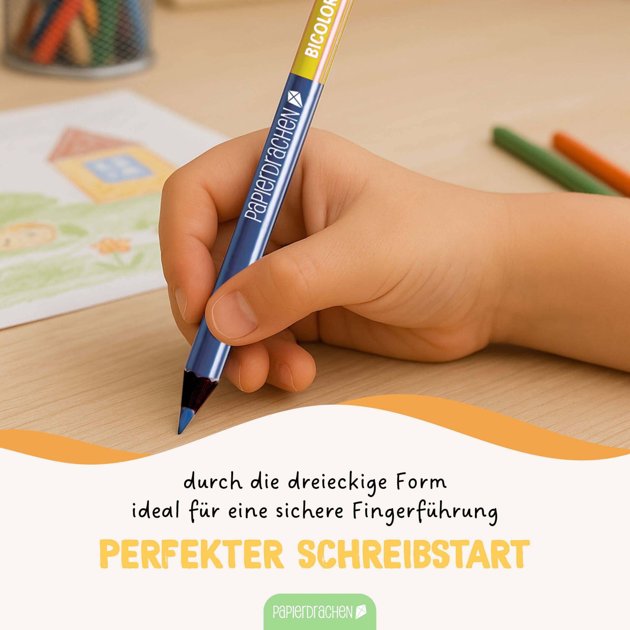 12 Bicolor Buntstifte - Metallic und Neon