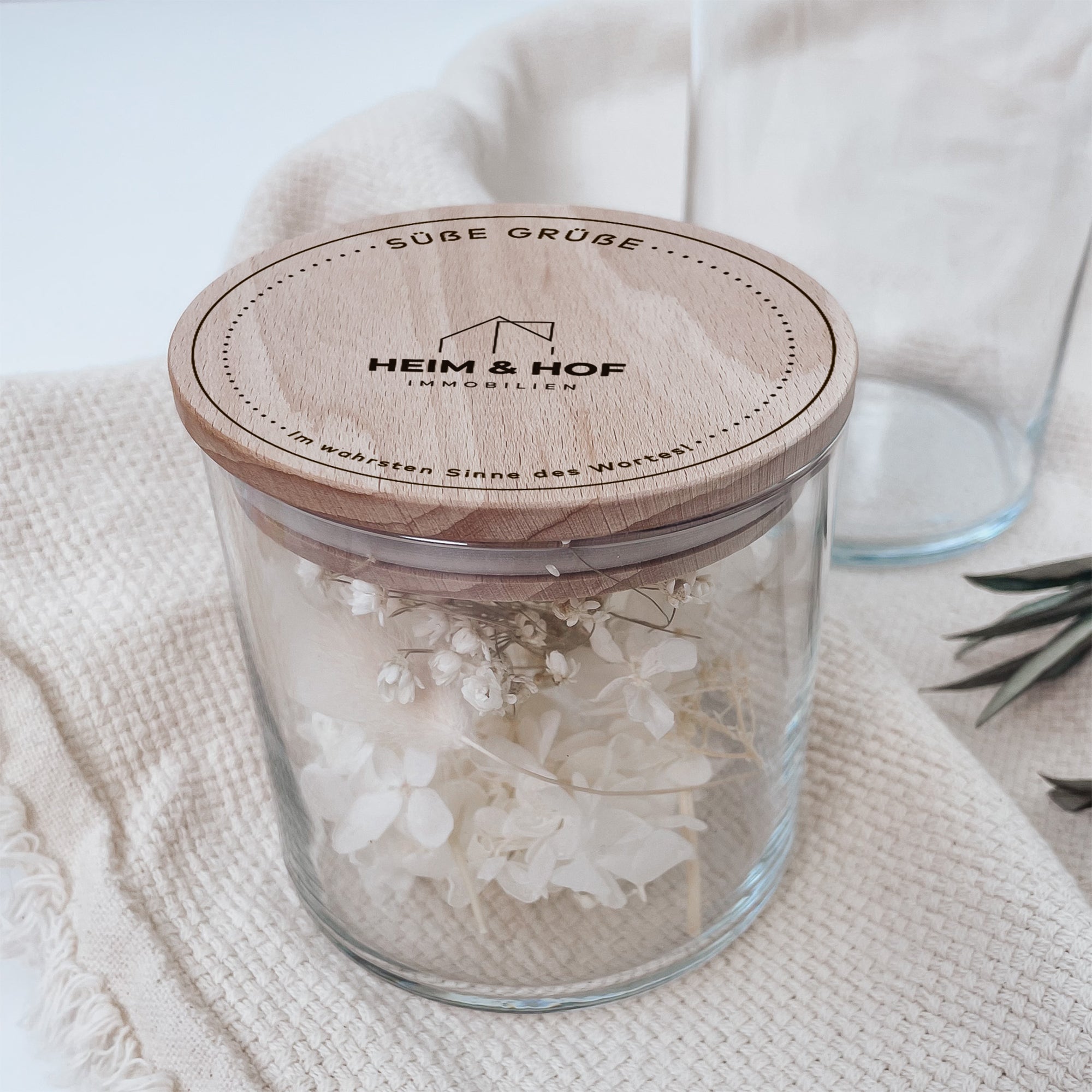 Personalisiertes Vorratsglas - Firmengeschenk
