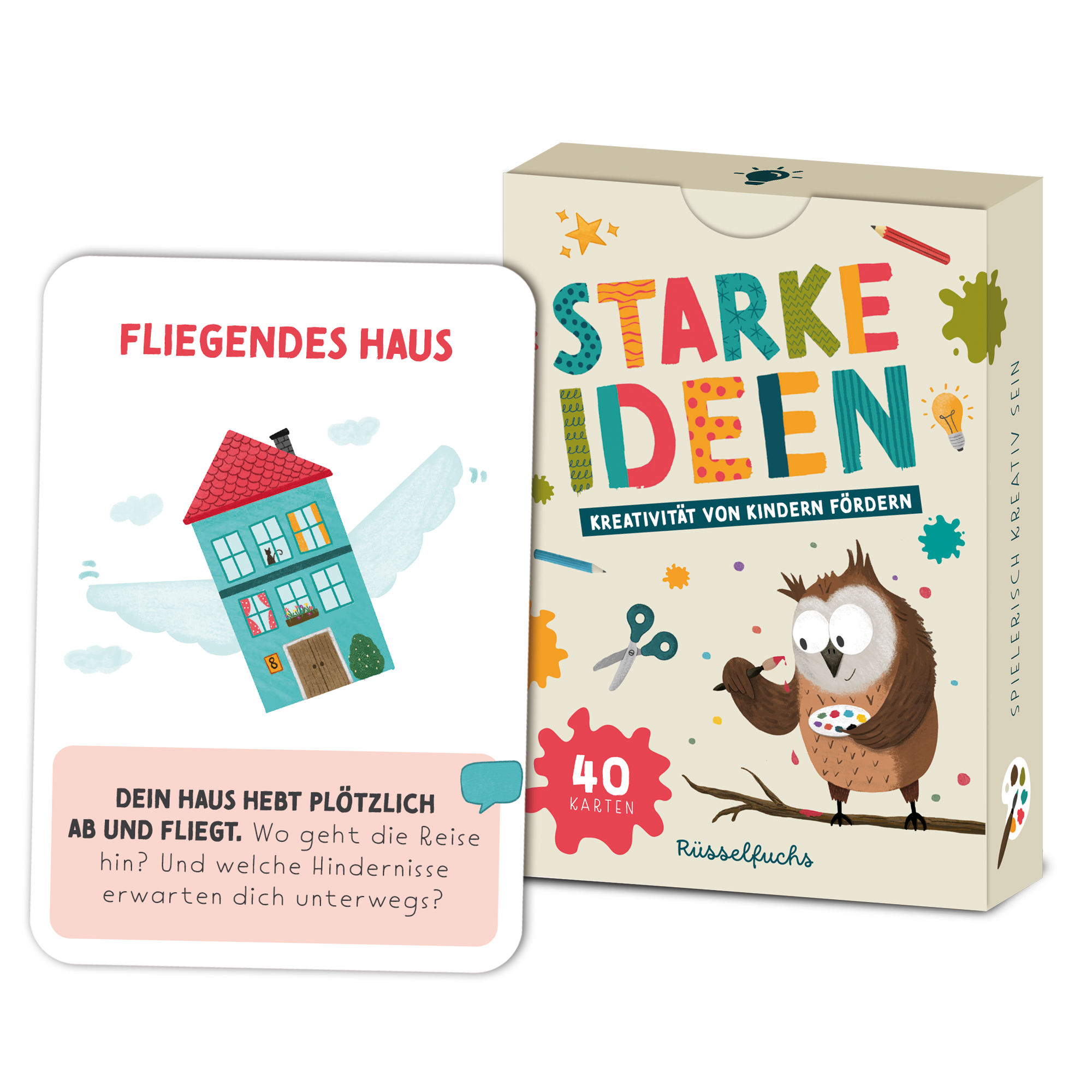 Kreativitätskarten für Kinder und starke Ideen