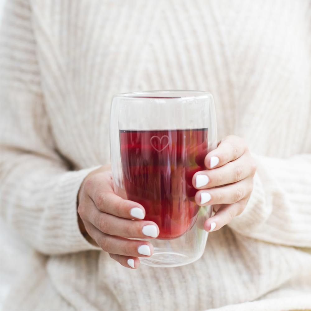 Thermoglas "Herz" 450 ml