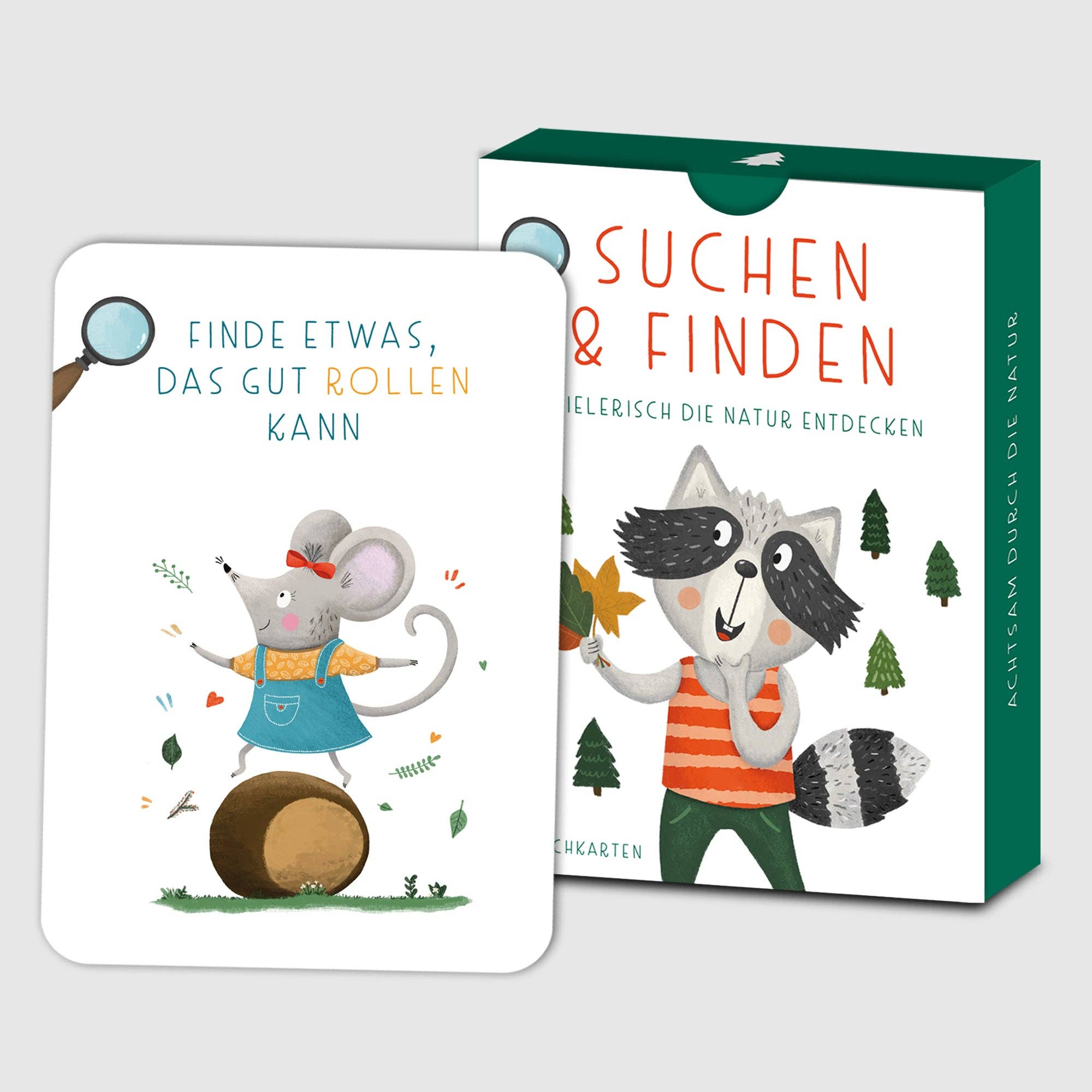 Suchspiel für Kinder – Suchen & Finden Kartenspiel mit 40 Naturkarten