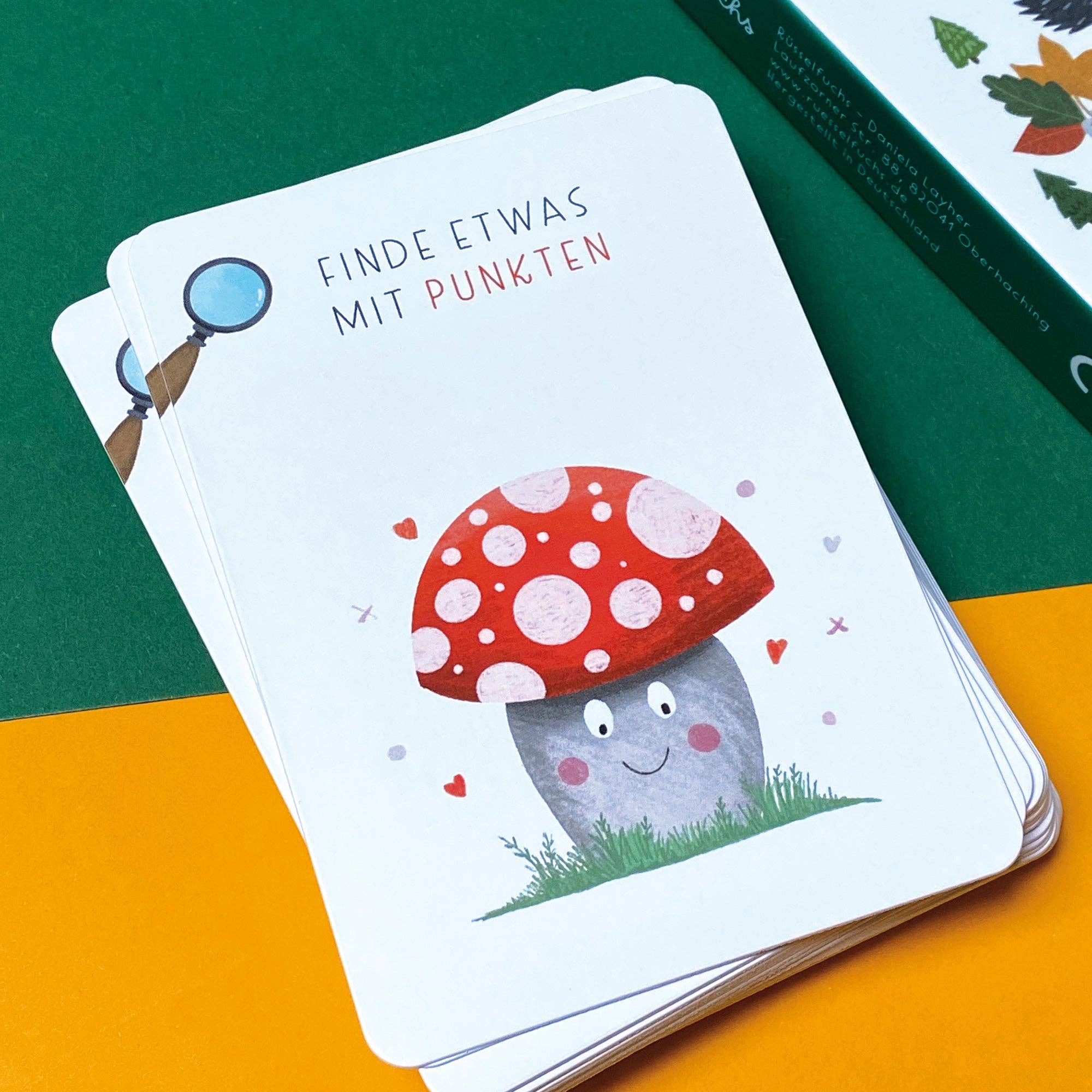 Suchspiel für Kinder – Suchen & Finden Kartenspiel mit 40 Naturkarten