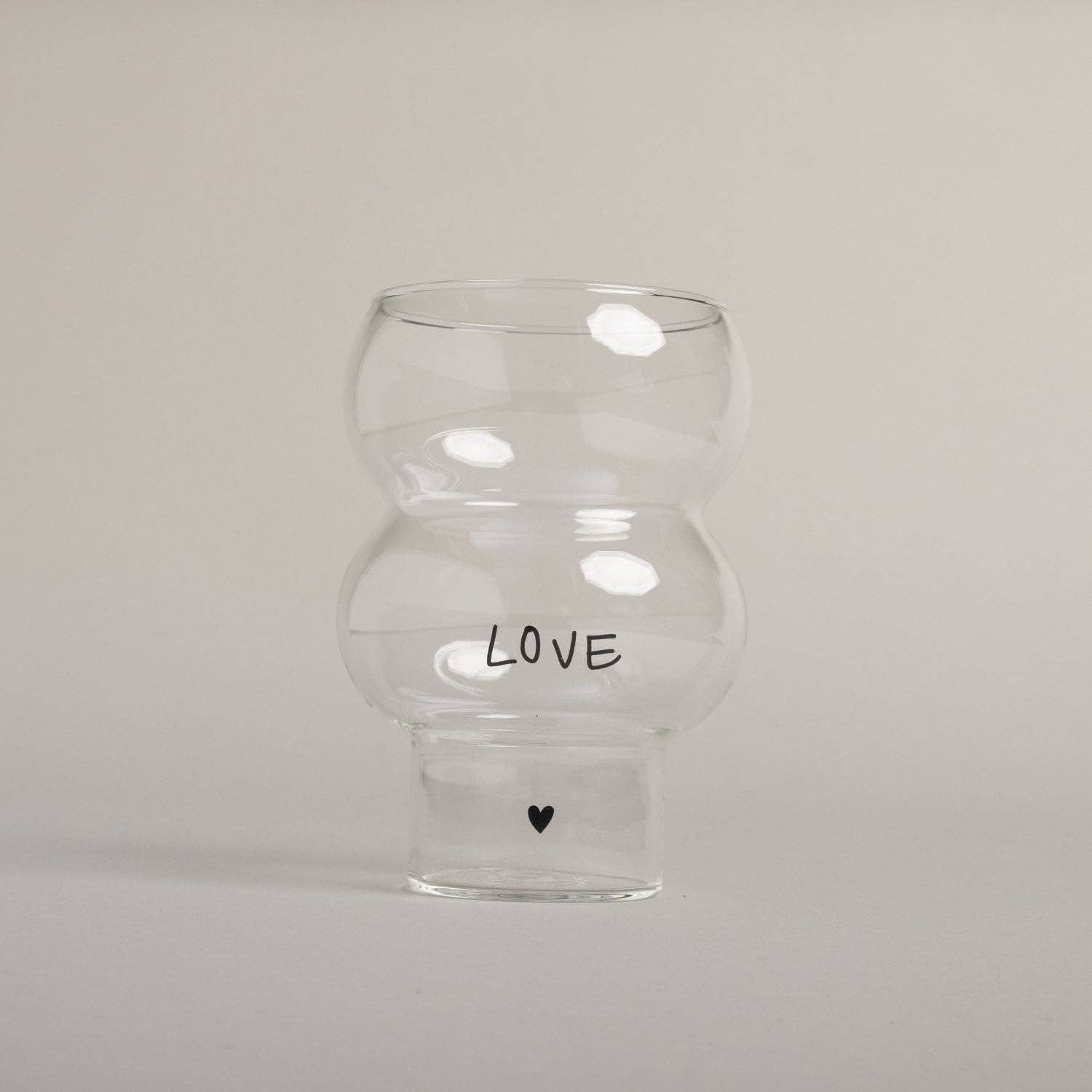 Double Bubble Glas 'Love'
