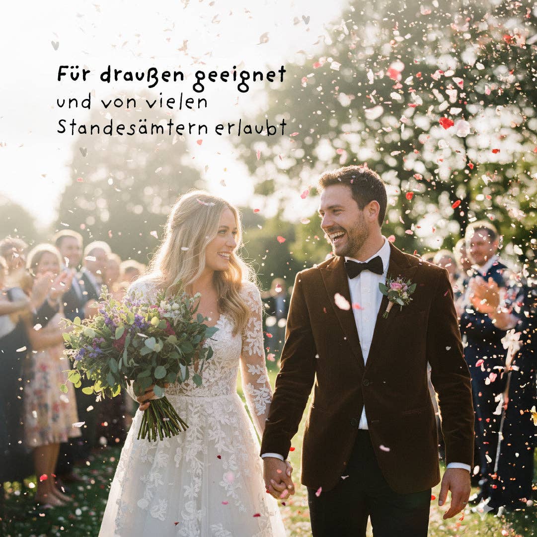 Blütenkonfetti Popper Hochzeit - Ja!