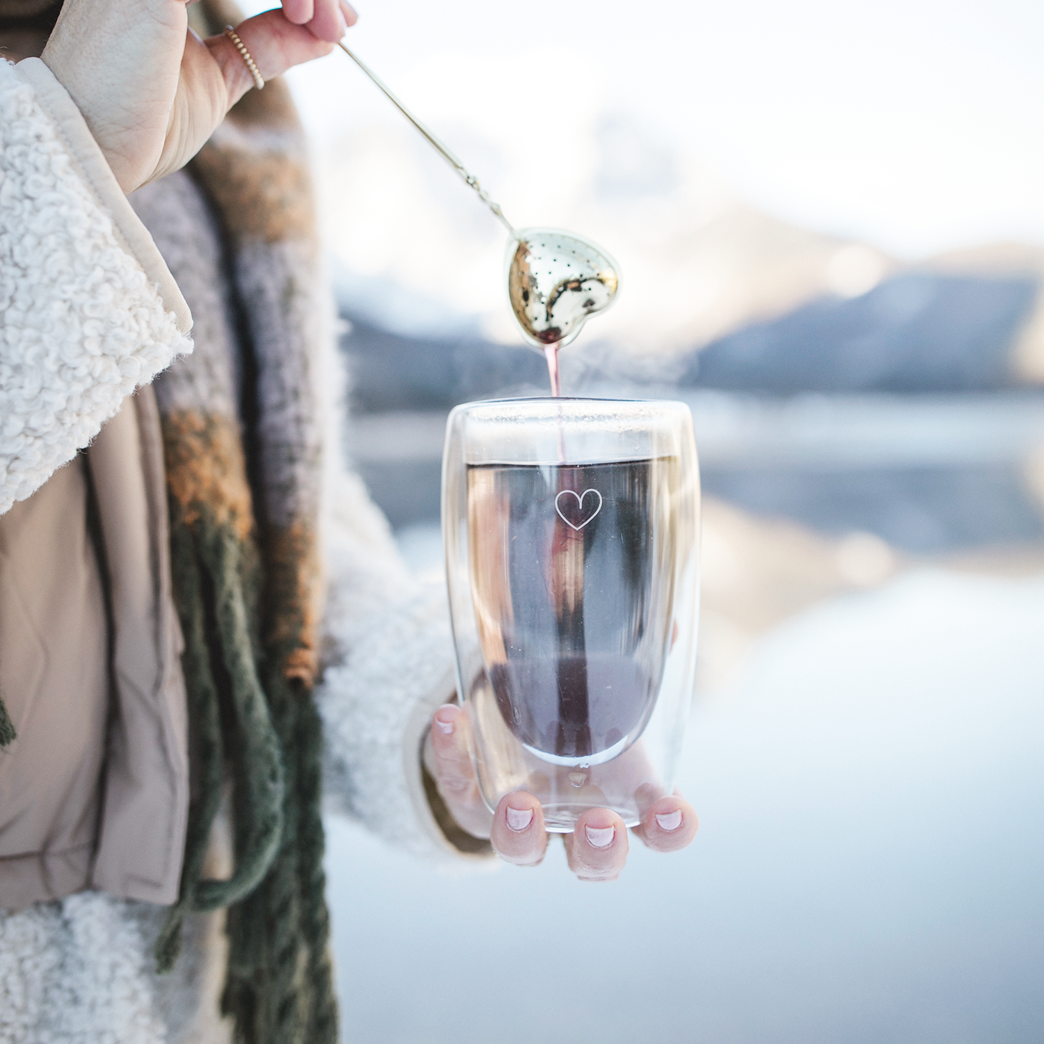 Thermoglas "Herz" 450 ml