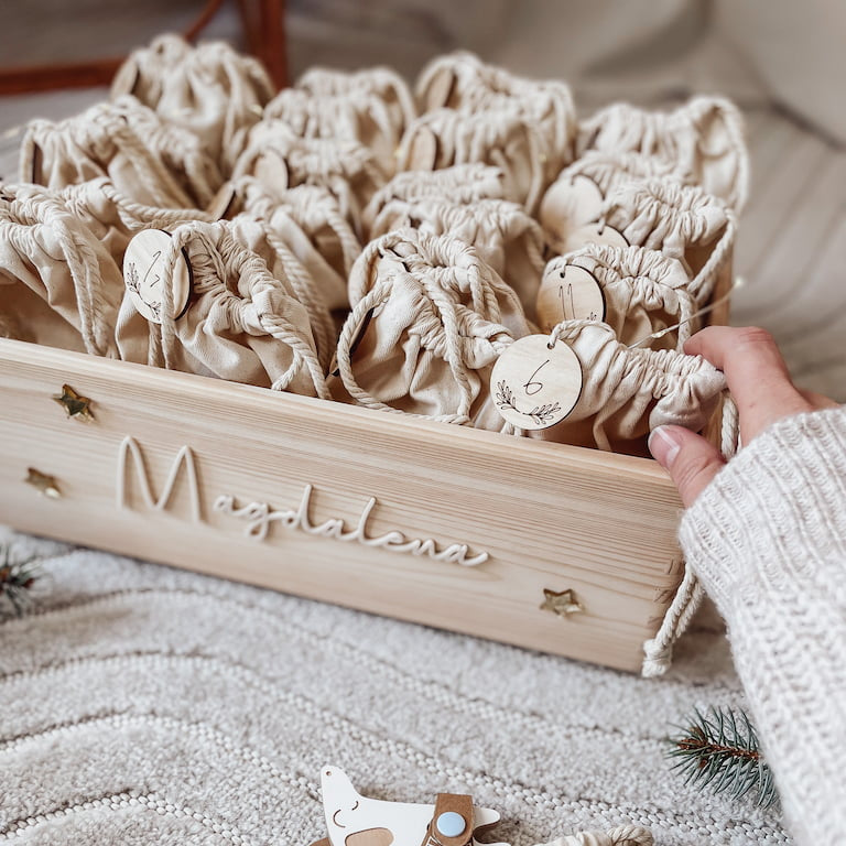 Zahlen für den Adventskalender – Mistelzweig