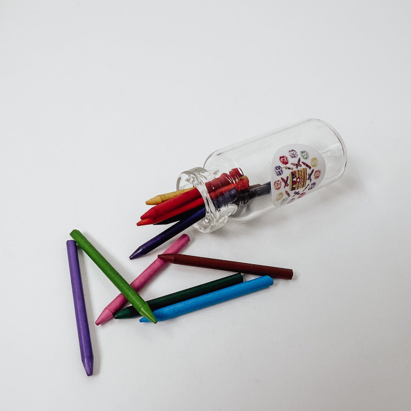 Mini Buntstifte im Glas – Wichtel Zubehör & Miniatur Deko