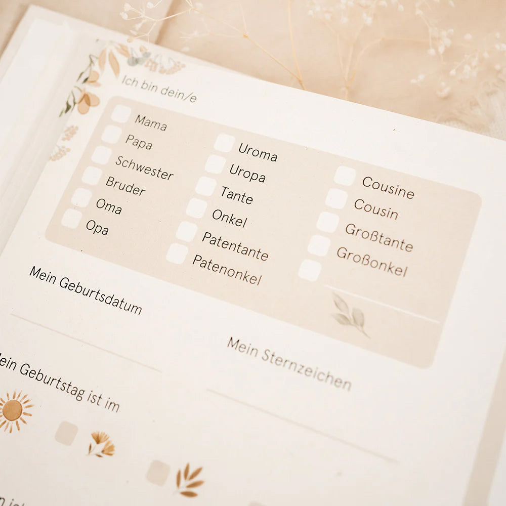 Familien Freundebuch – Unsere Familie