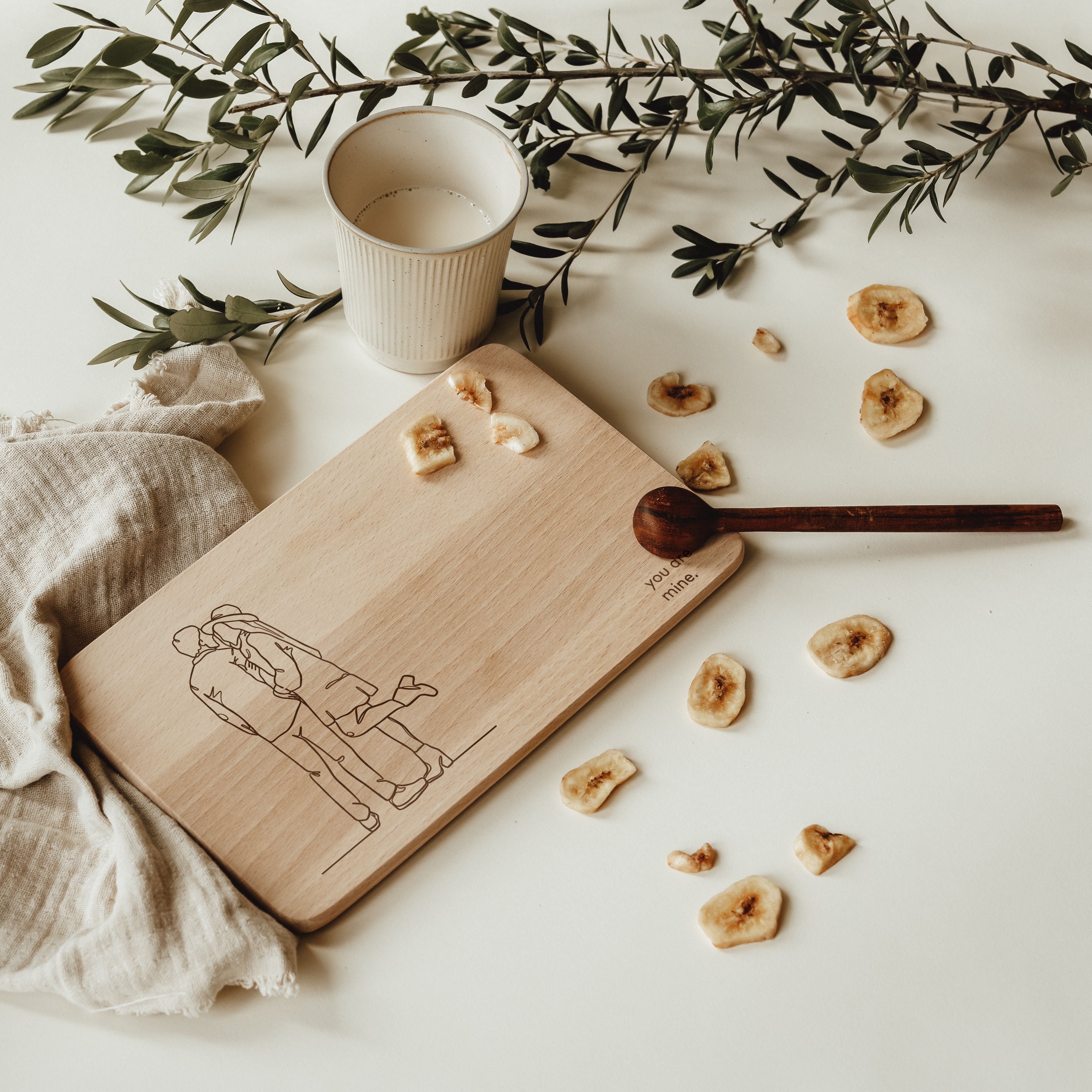 Personalisiertes Schneidebrett - you are mine