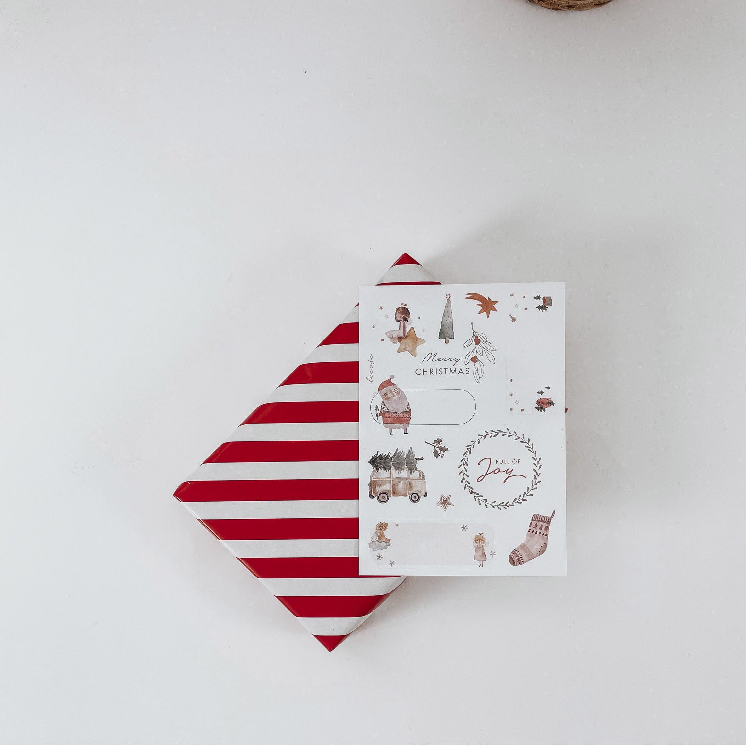 Geschenkeaufkleber – Weihnachtsmotive