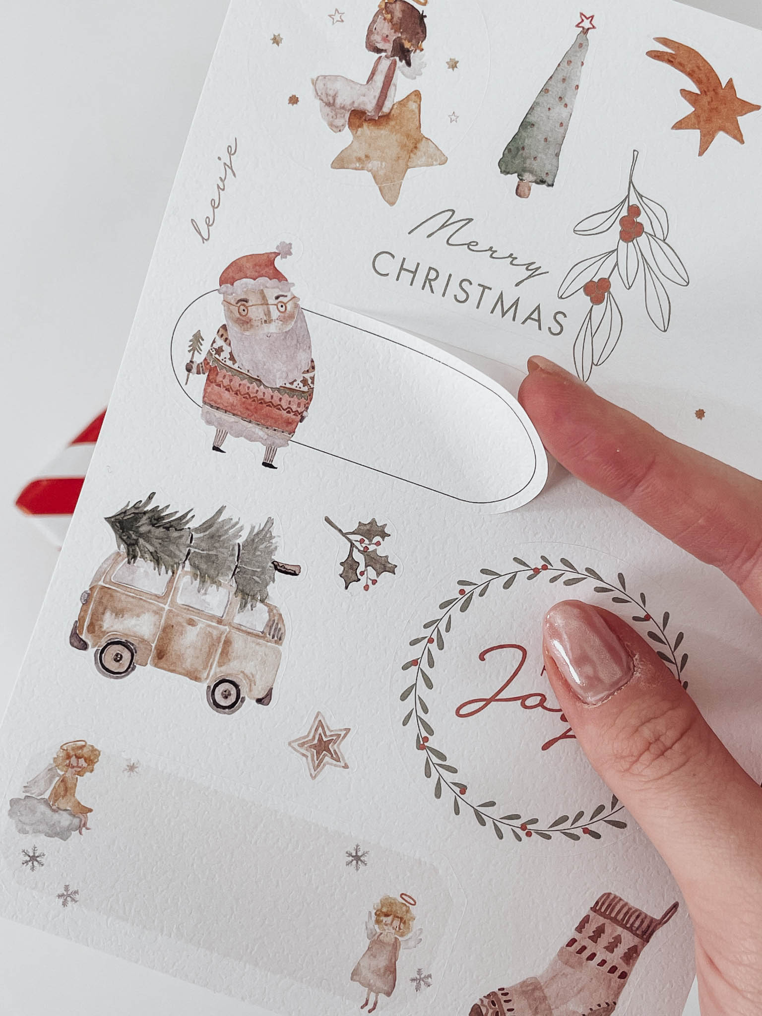 Geschenkeaufkleber – Weihnachtsmotive