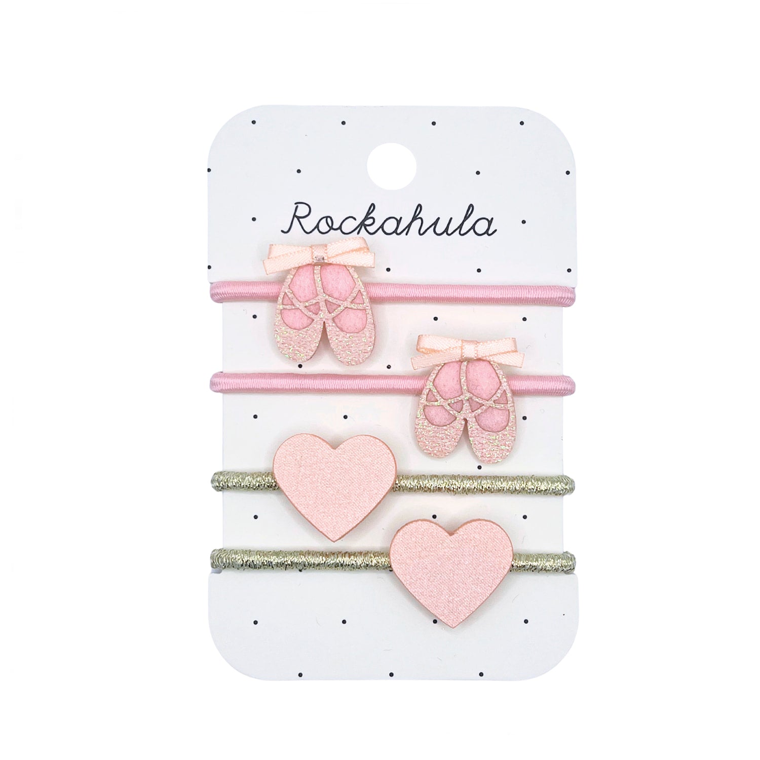 Haargummi-Set Ballerina – Glitzernde Accessoires für kleine Tänzerinnen