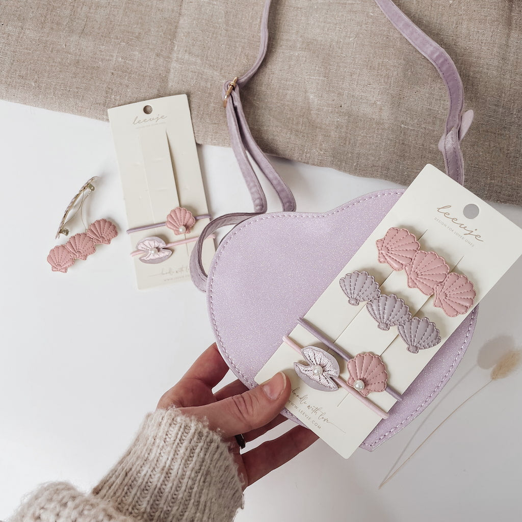 Haarspangen 'french hairclips' – Muschel Mix