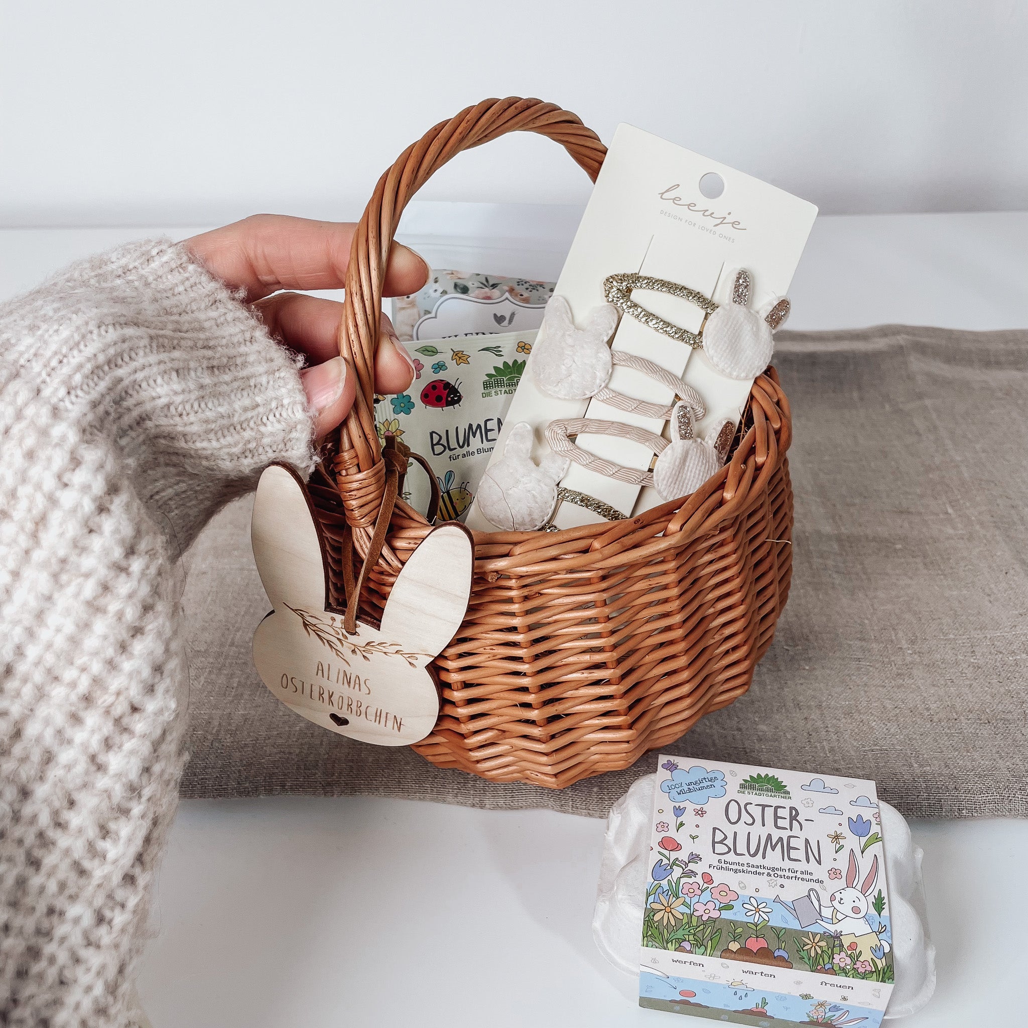 Haarspangen 'Fluffy Bunny' – Hase als Haarschmuck