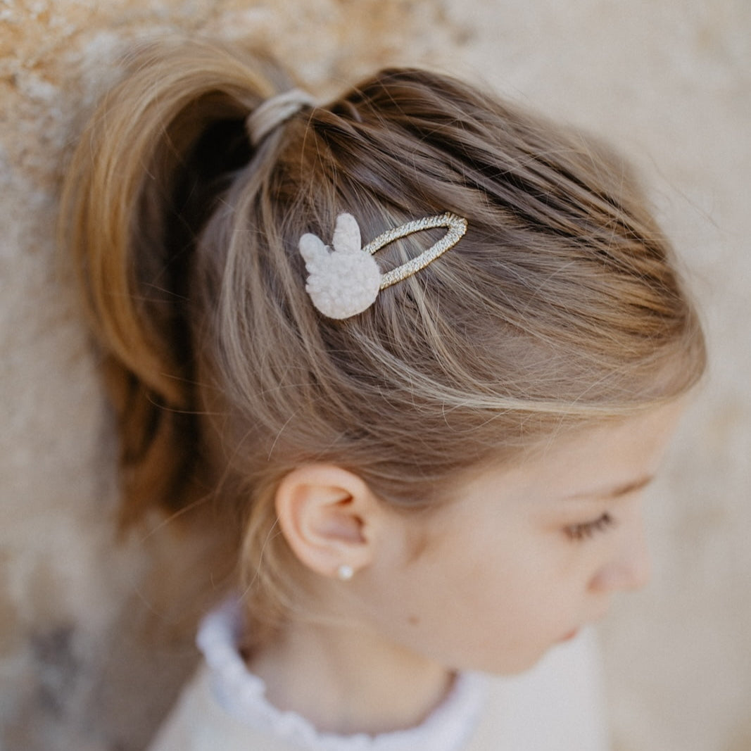 Haarspangen 'Fluffy Bunny' – Hase als Haarschmuck