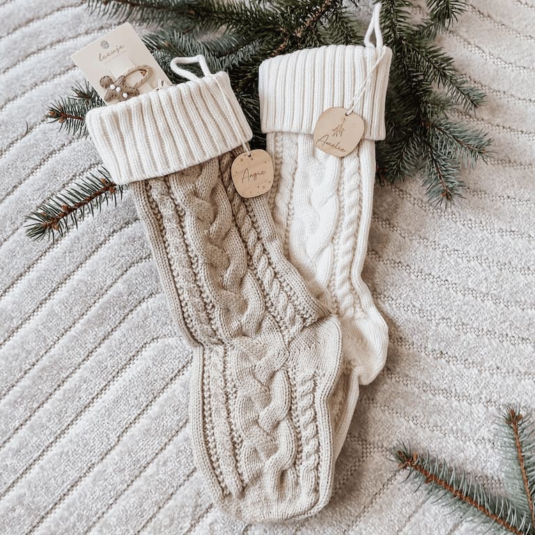 Holzanhänger personalisiert rund