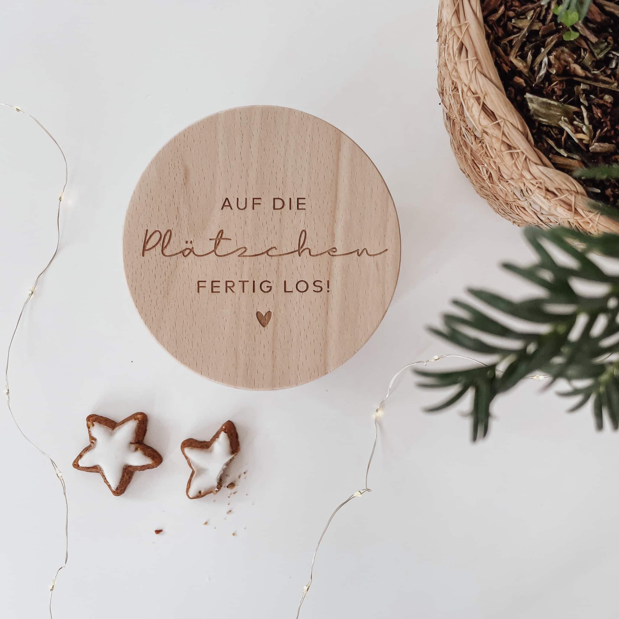 Personalisiertes Vorratsglas – "Auf die Plätzchen ..."