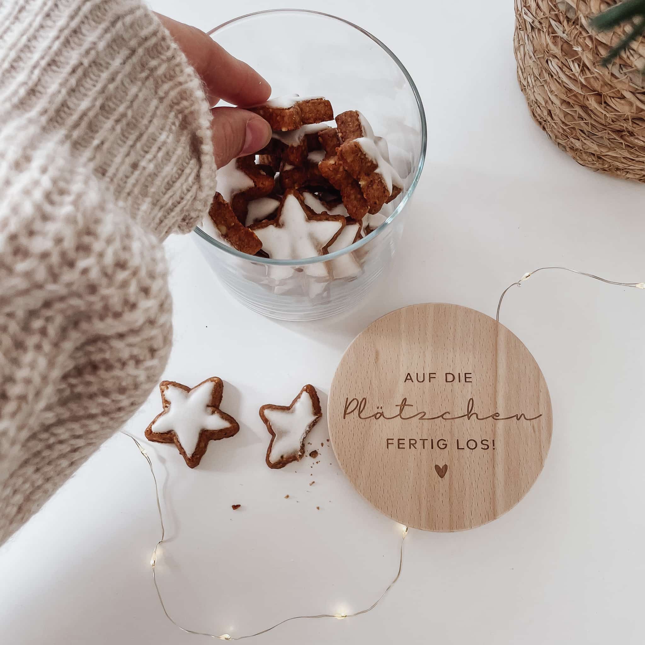 Personalisiertes Vorratsglas – "Auf die Plätzchen ..."