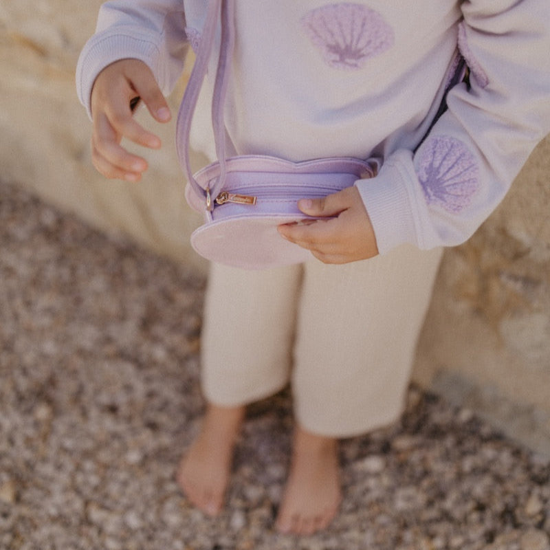 Kinderhandtasche Herz - mit Reißverschluss