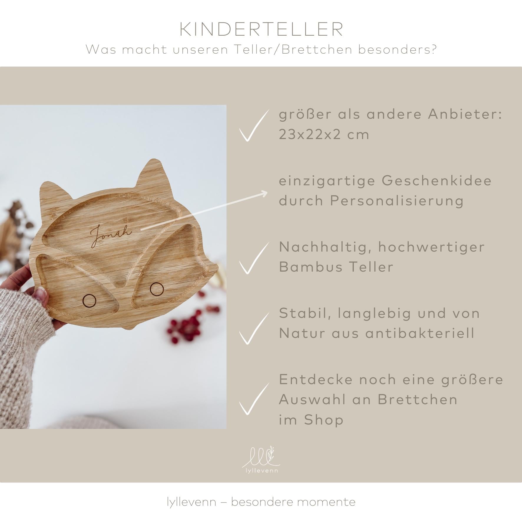 Kinderteller personalisiert – Fuchs