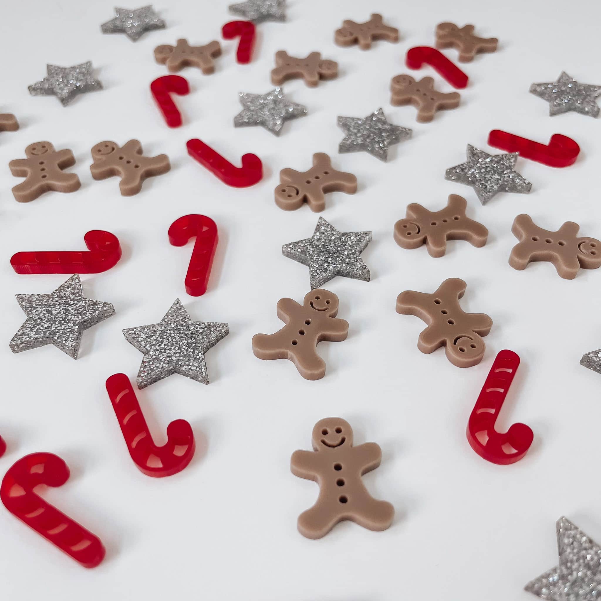 Nachhaltiges Konfetti aus Acryl - Lebkuchenmann