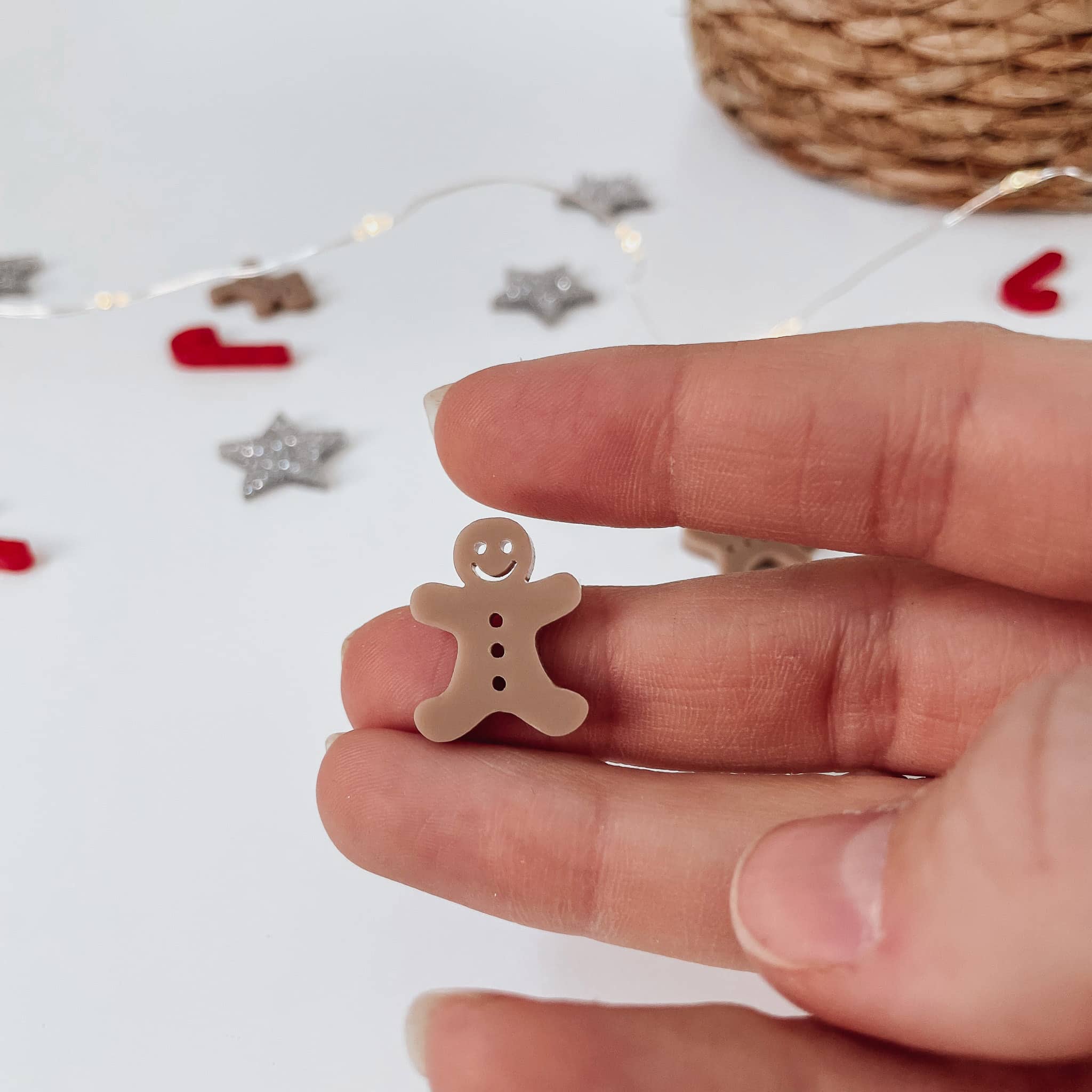 Nachhaltiges Konfetti aus Acryl - Lebkuchenmann