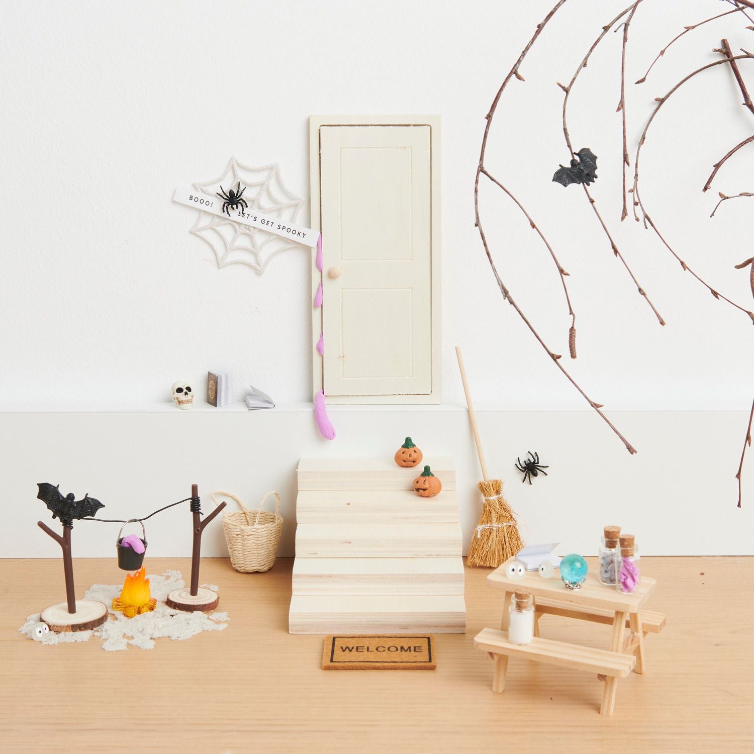 Miniatur Korb rund – Wichtel Zubehör für die Wichtelwelt