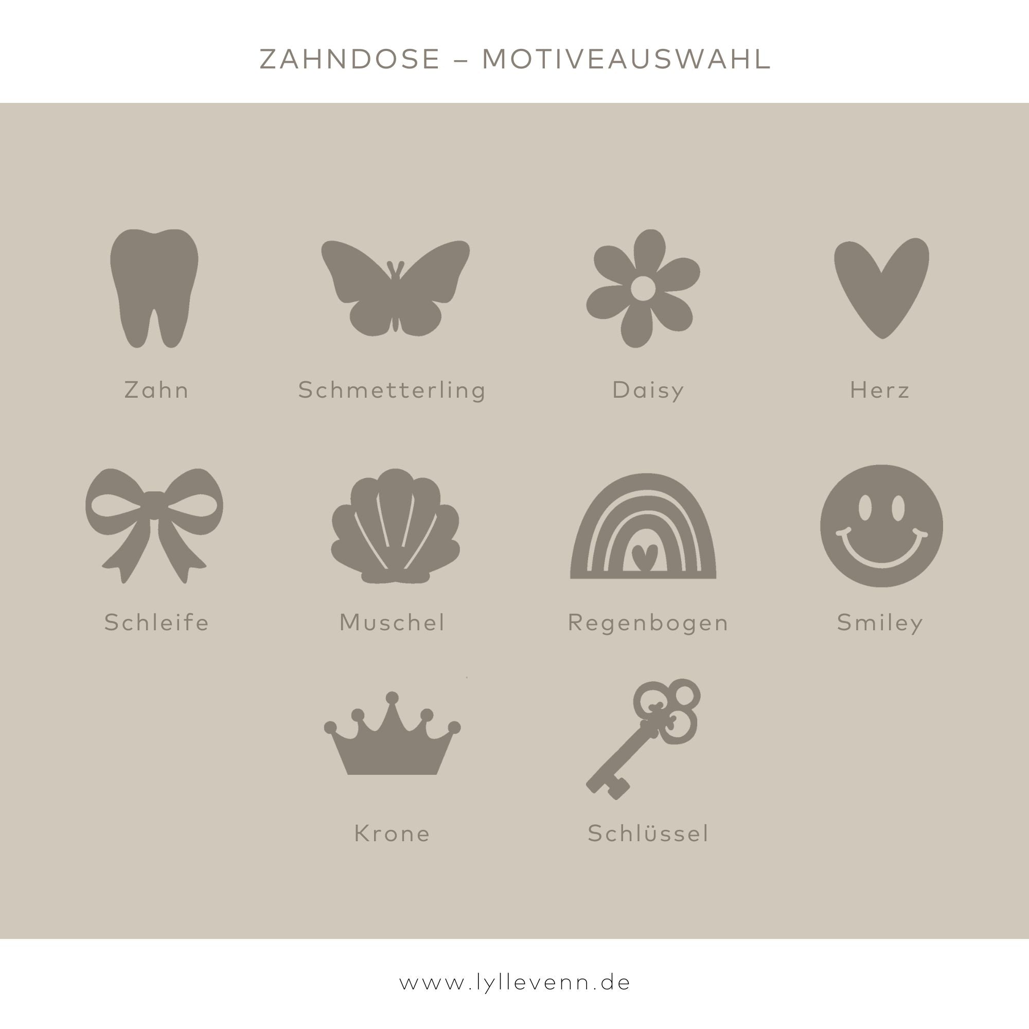 Milchzahndose Holz personalisiert – Magie