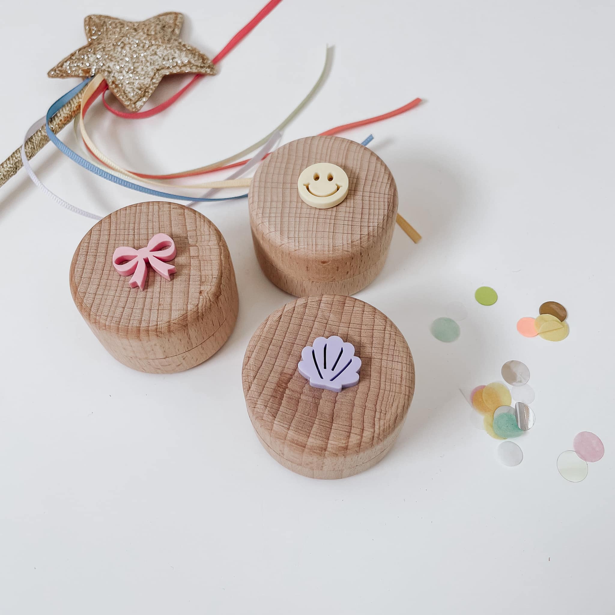 Milchzahndose Holz personalisiert – Magie