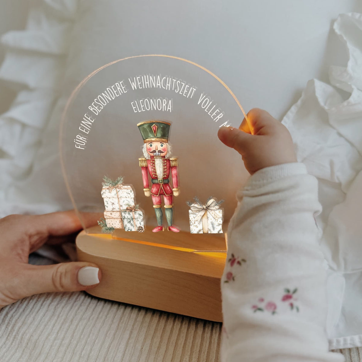Nachtlicht personalisiert Kinder LED - Weihnachtsmotive