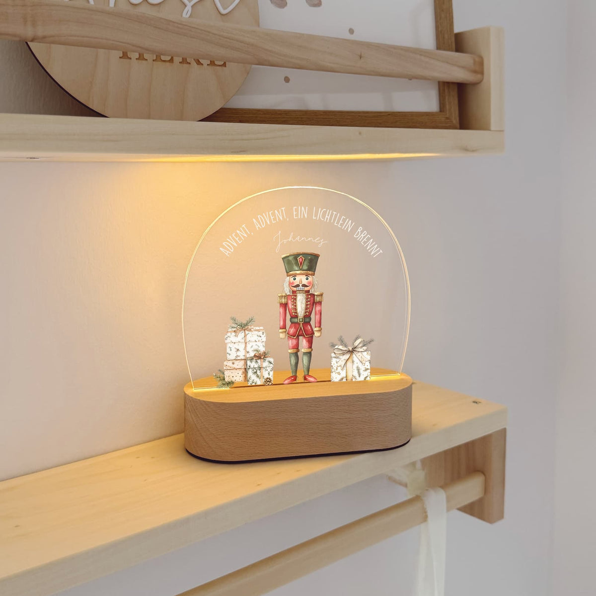 Nachtlicht personalisiert Kinder LED - Weihnachtsmotive