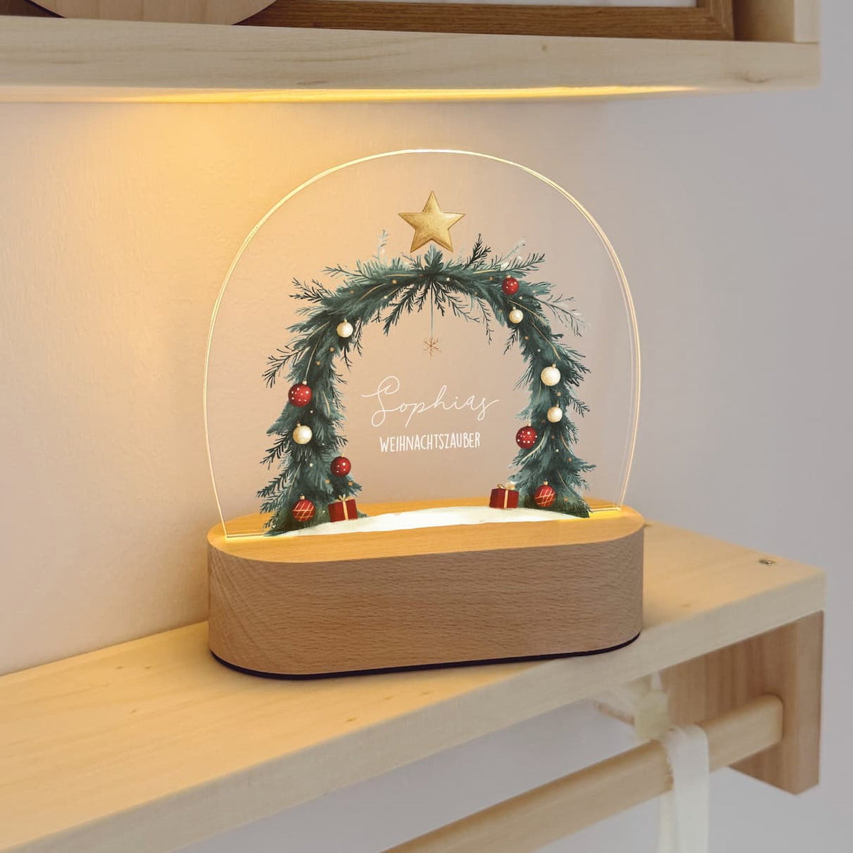 Nachtlicht personalisiert Kinder LED - Weihnachtsmotive