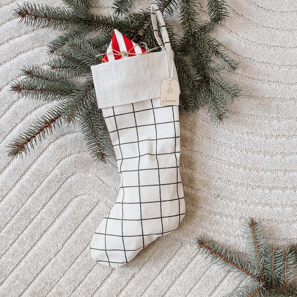 Nikolausstiefel kariert