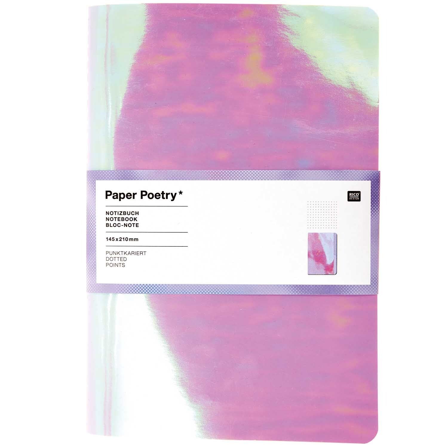 Notizheft Paper Poetry – A5 irisierend
