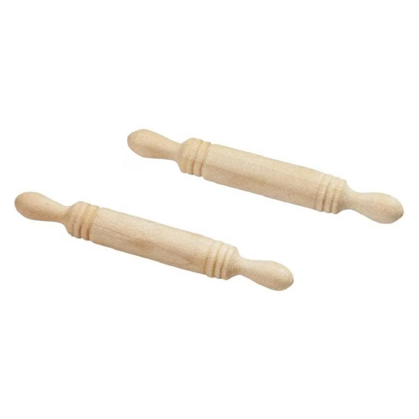 Mini Nudelholz 2er Set – für die Wichtel Backstube