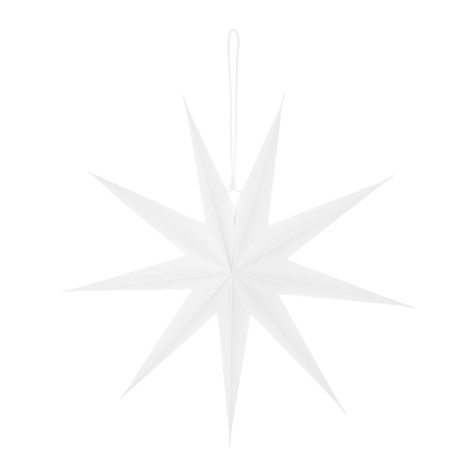 Papierstern auffaltbar – Weiß