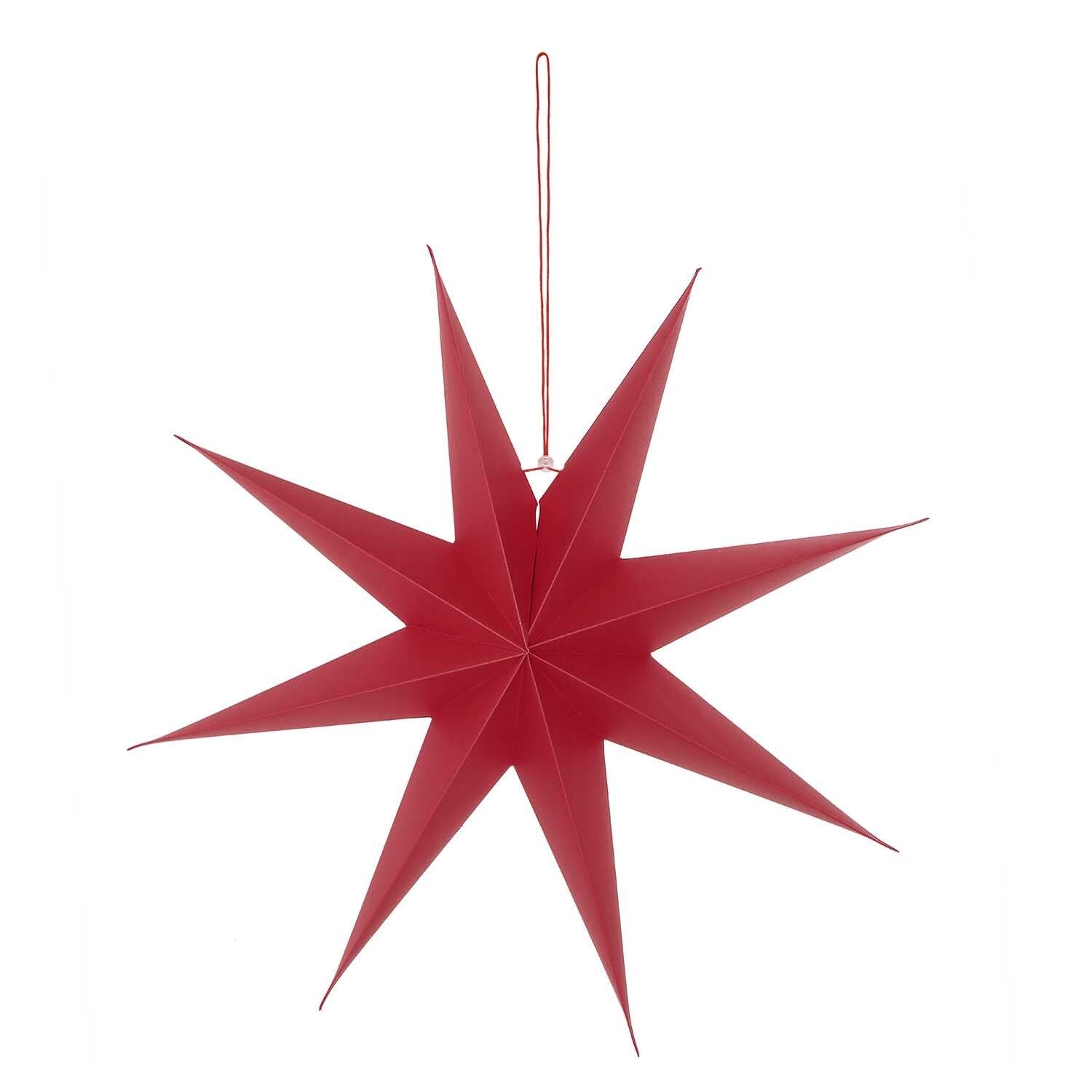 Papierstern auffaltbar – Rot