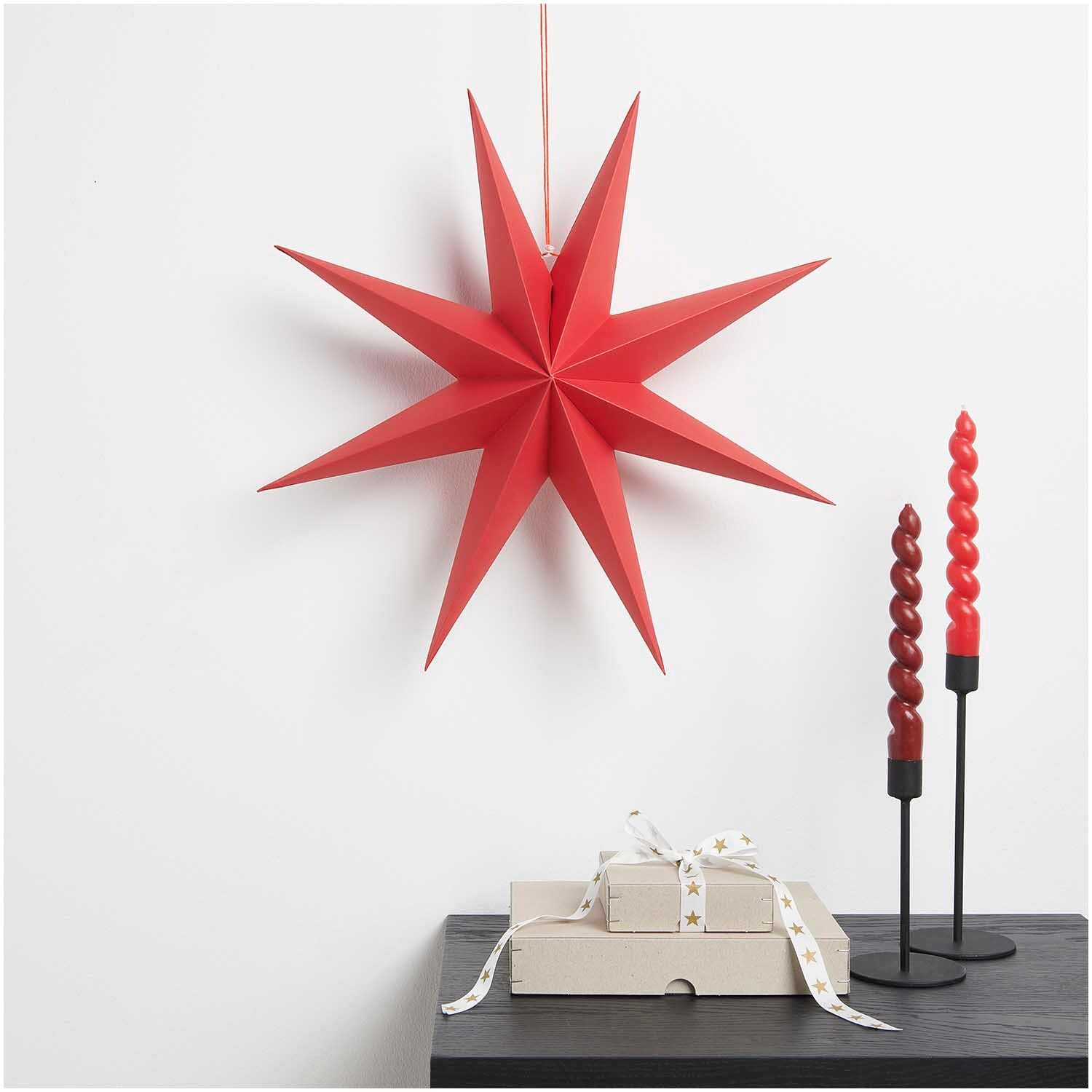 Papierstern auffaltbar – Rot